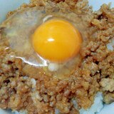 朝ごはんレシピ☆鶏そぼろたっぷり☆たまごかけご飯